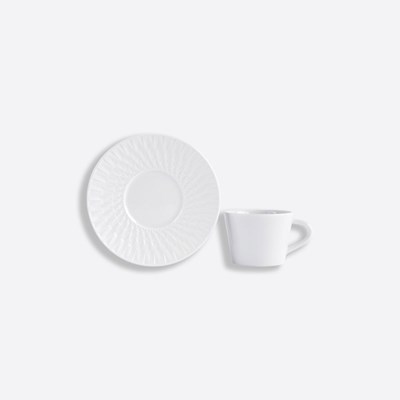 Set of espresso cup and saucer