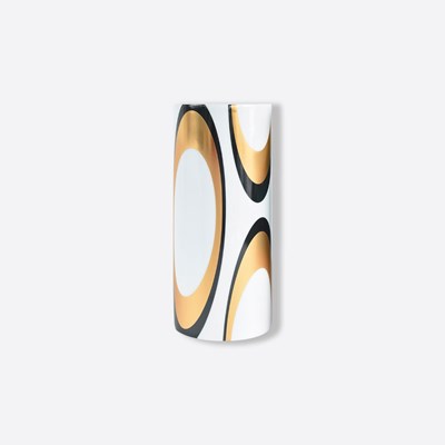 Black and gold vase