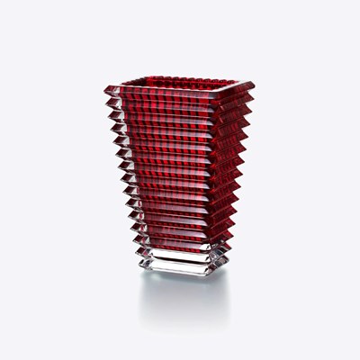 Vase rectangulaire petit rouge