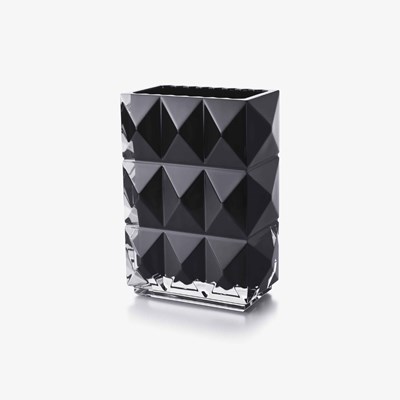 Vase rectangulaire noir