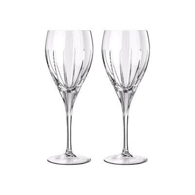 Set of 2 water crystal glasses