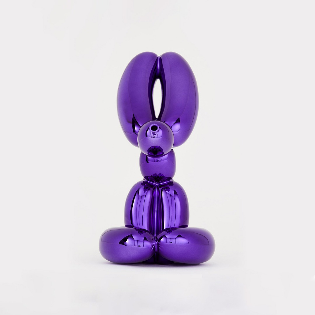 Balloon Rabbit Violet par Jeff Koons
