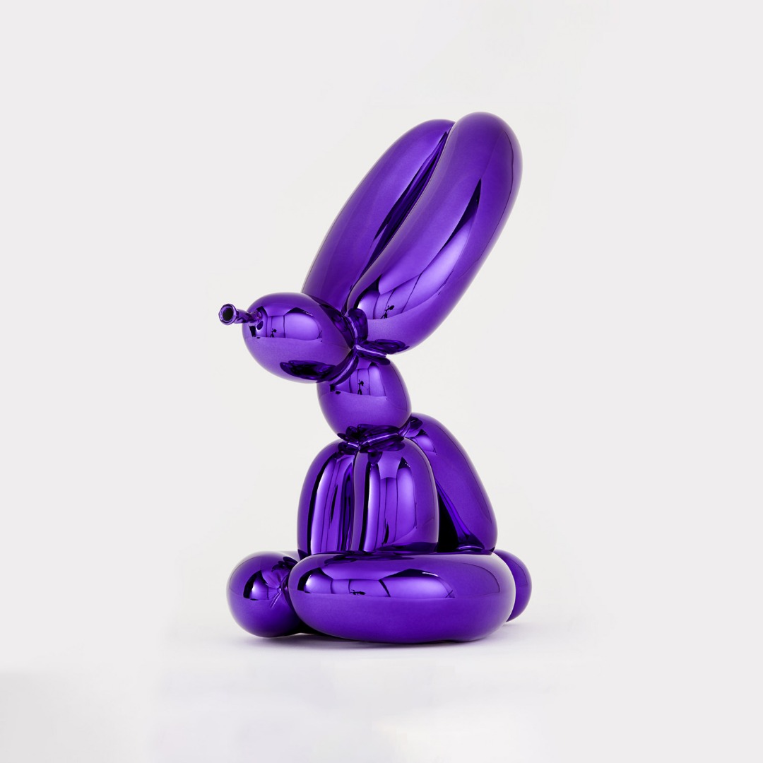Balloon Rabbit Violet by Jeff Koons