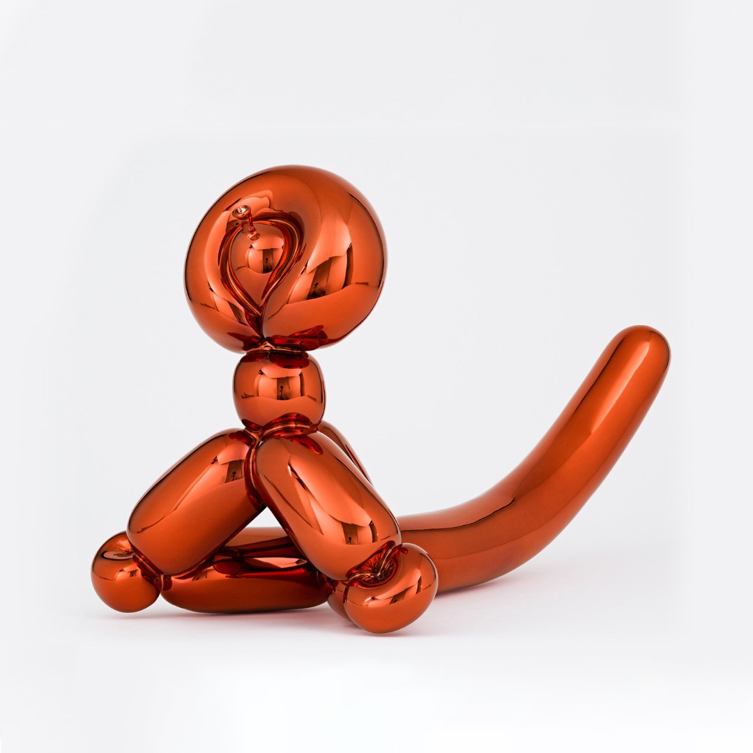 Balloon Monkey Orange par Jeff Koons