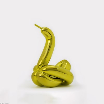 Balloon Swan Yellow by Jeff Koons